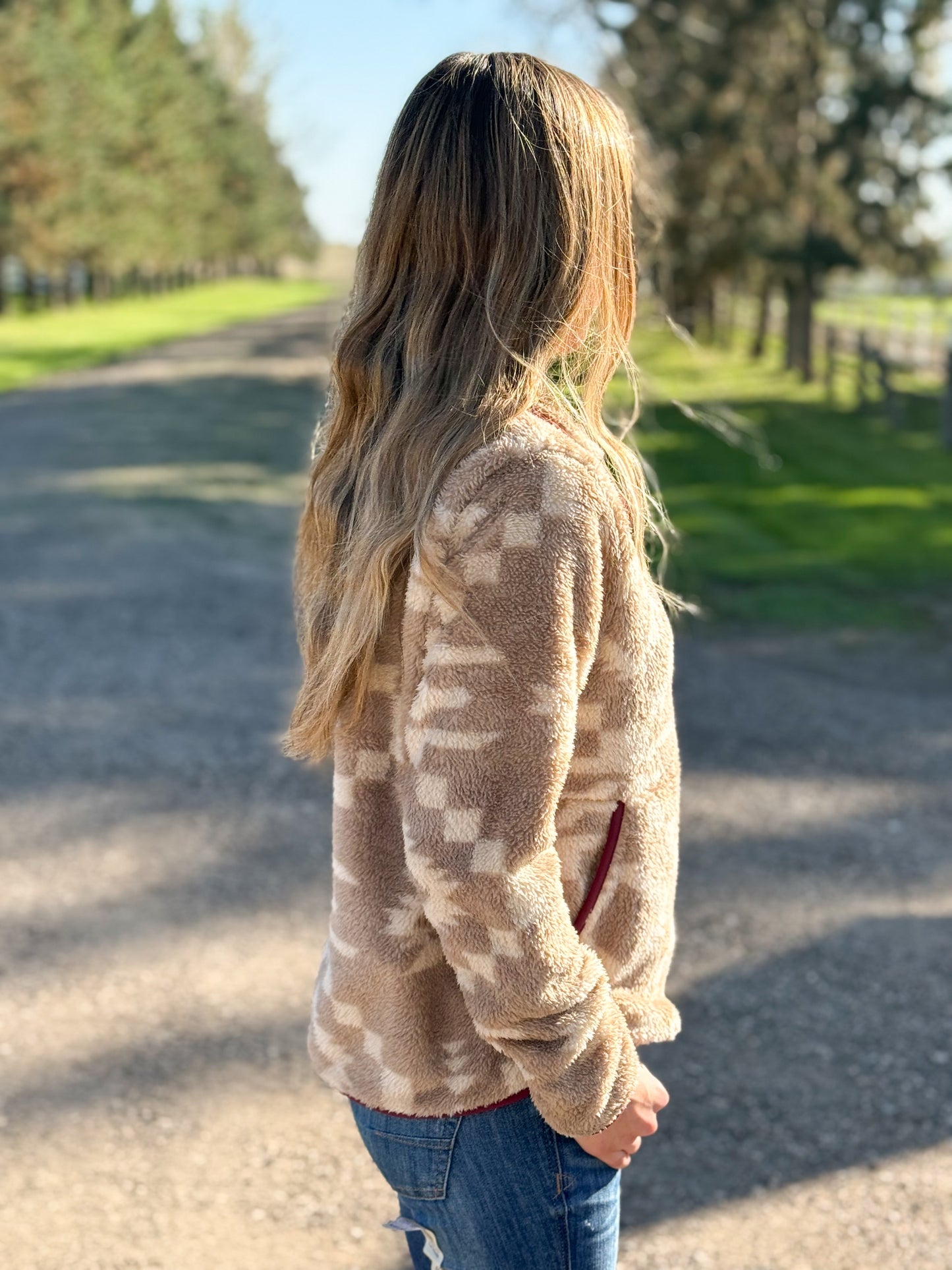 Ariat - Berber Snap Front Sweatshirt - Lone Ridge Print