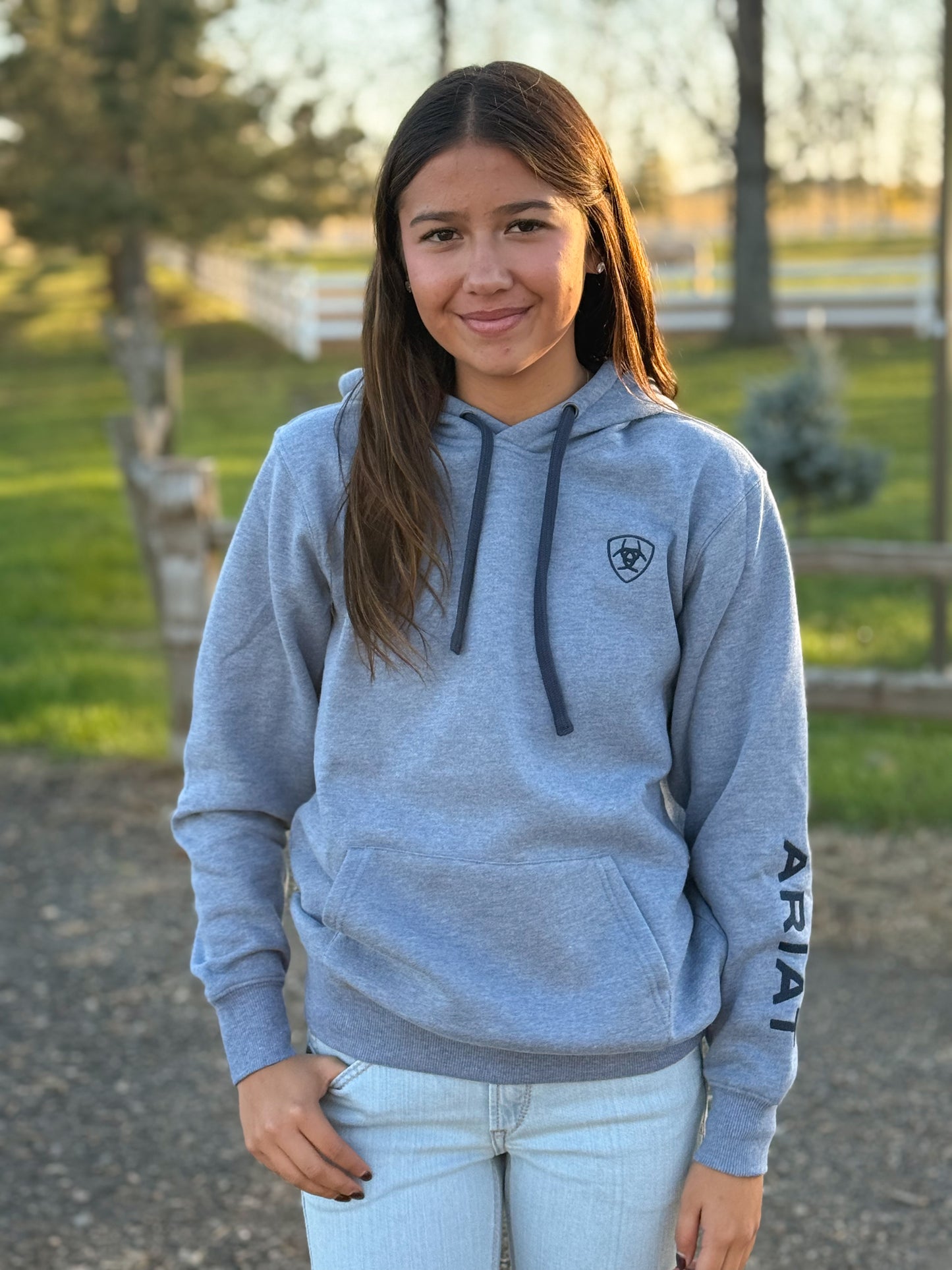 Ariat - Logo Hoodie - Vintage Indigo