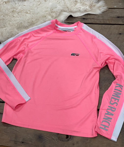 Kimes Ranch Long Sleeved Shirt - KR Team Pink