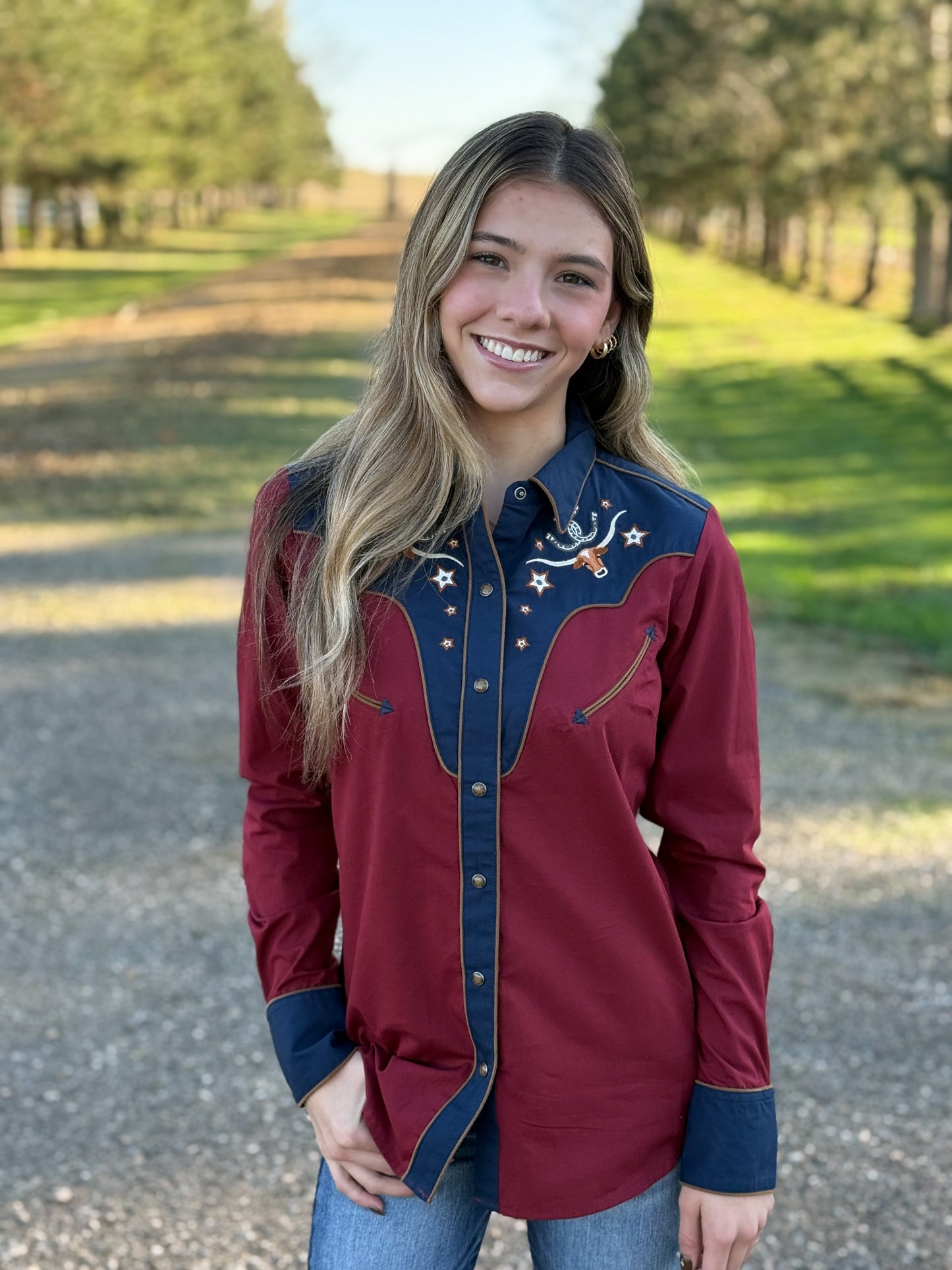 Ariat - Womens Sissy Snap Shirt - Rubaiyat / Navy