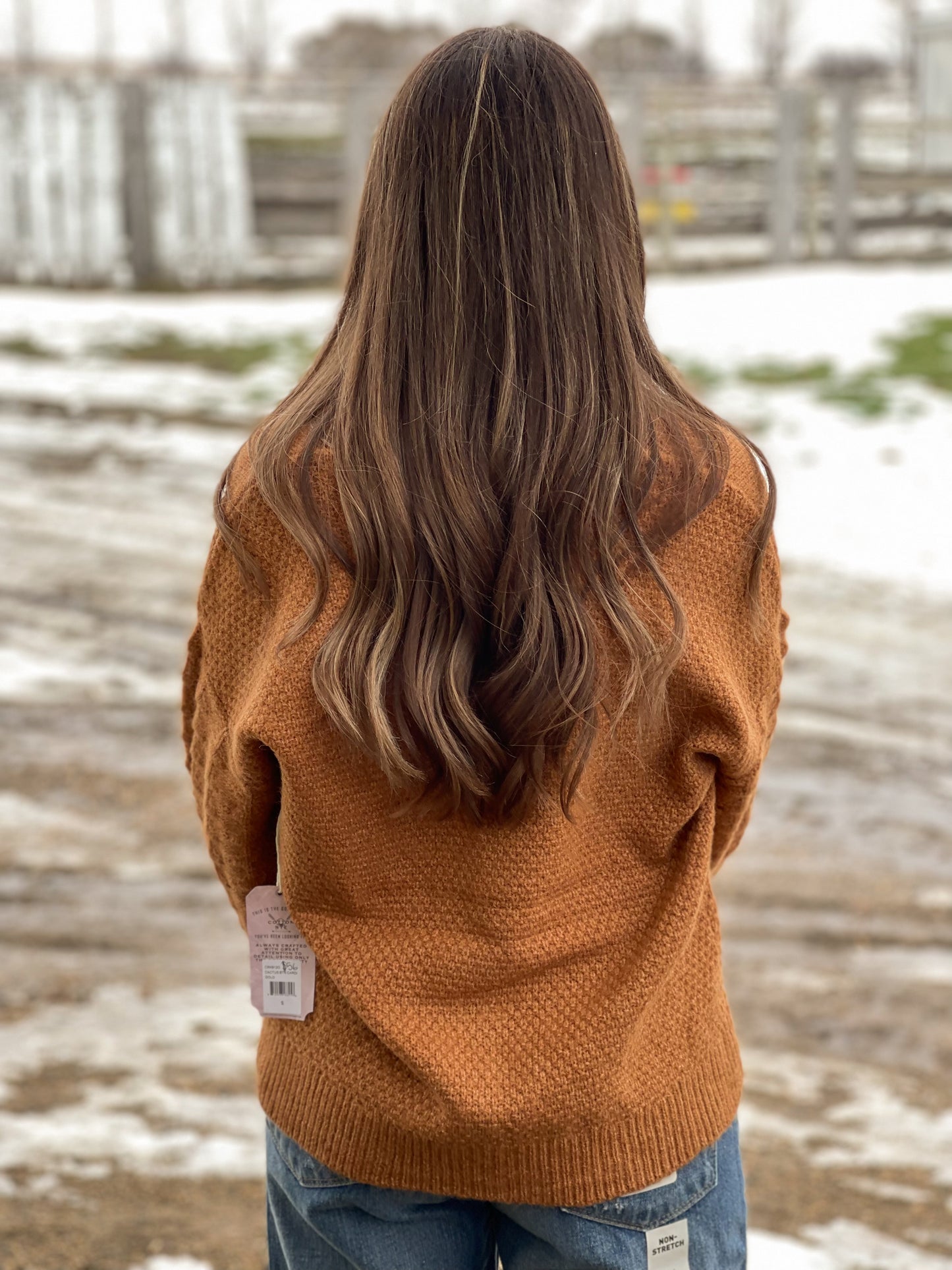 The Cactus Cardigan - Gold