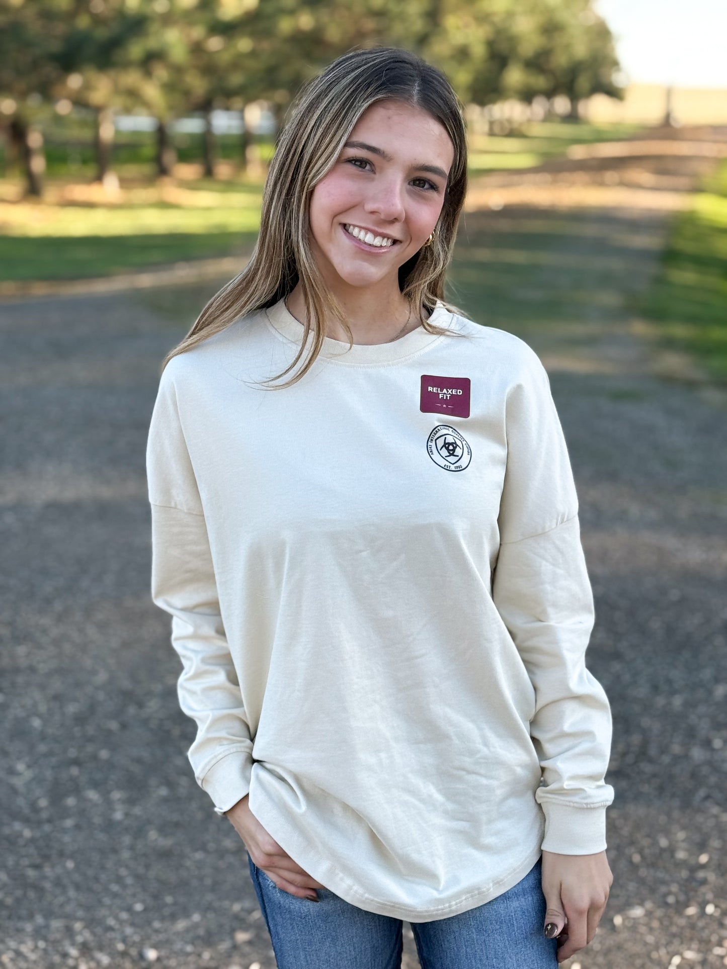 Ariat - Womens True West Long sleeve - Summer Sand