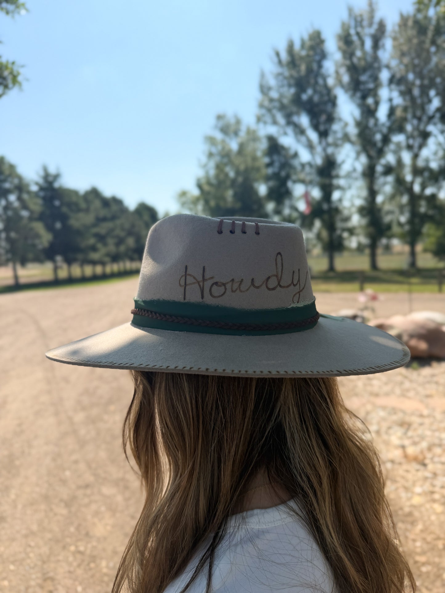 Charlie 1 Horse - Branded Hat Decorated - Mushroom