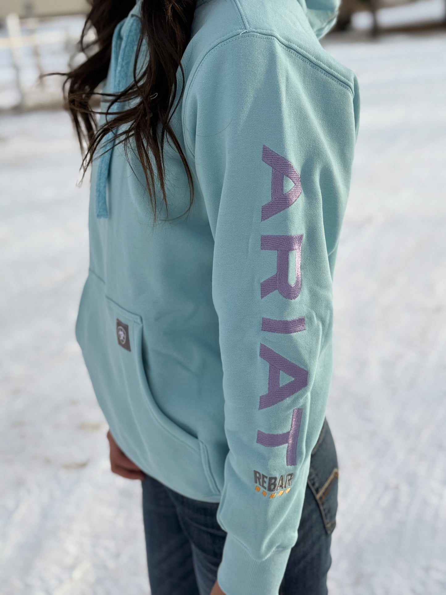Ariat Women’s Rebar Graphic Hood - Aquatic