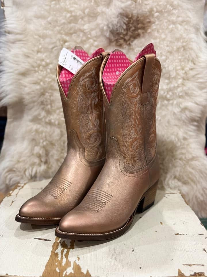 Macie Bean - “(Rose) Gold Buckle Dreams” Boots