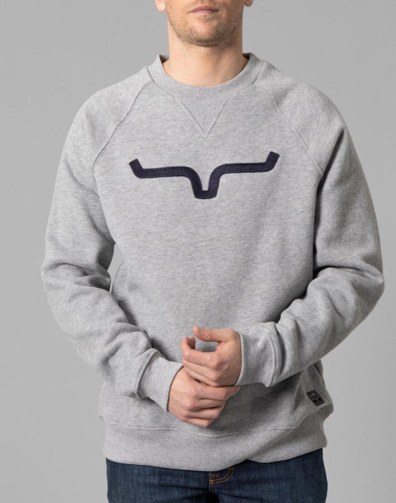 Kimes Ranch Men’s Vintage Crew - Grey Heather