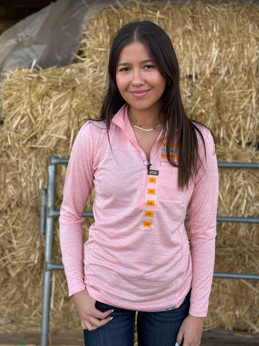 Ariat - Womens Evolution Pullover 1/2 Zip - Powder Quartz