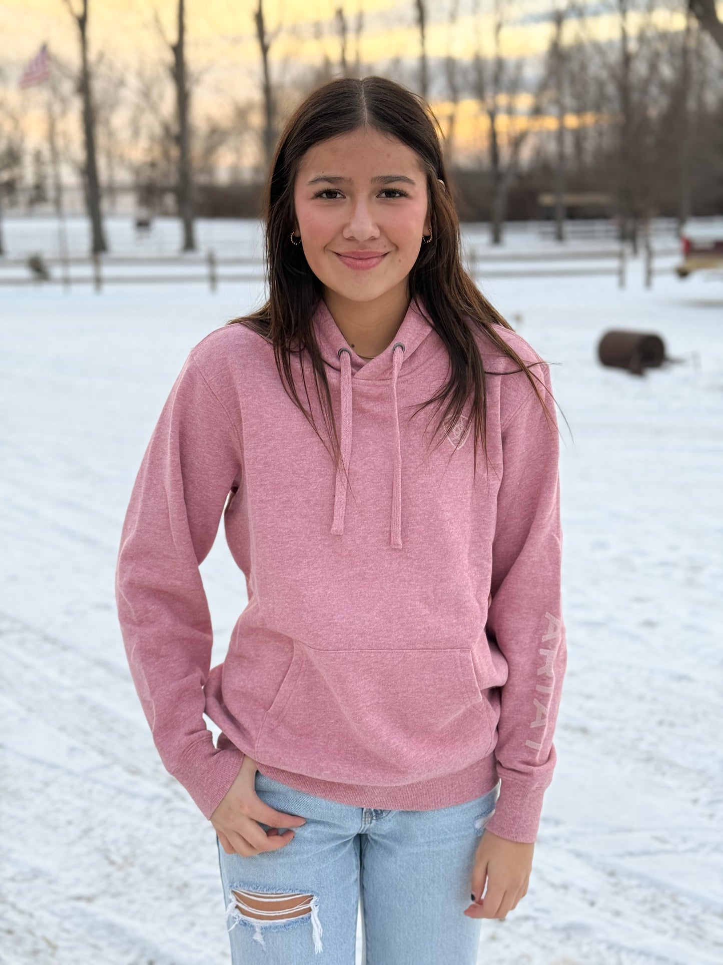 Ariat - Womens Logo 2.0 Hoodie - Rose Wine