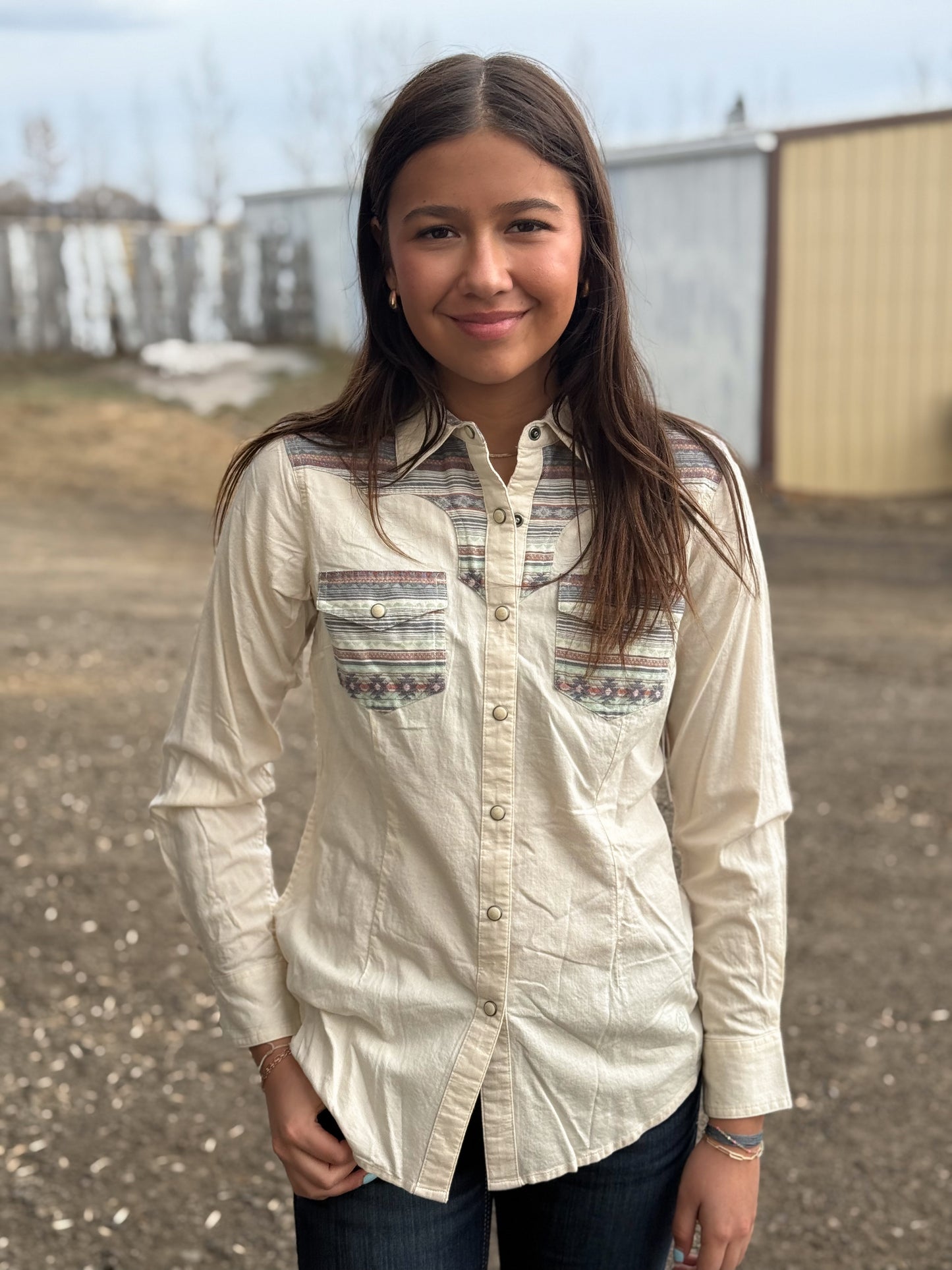 Ariat - Sendero Serape Snap Shirt - Serape/Turtledove
