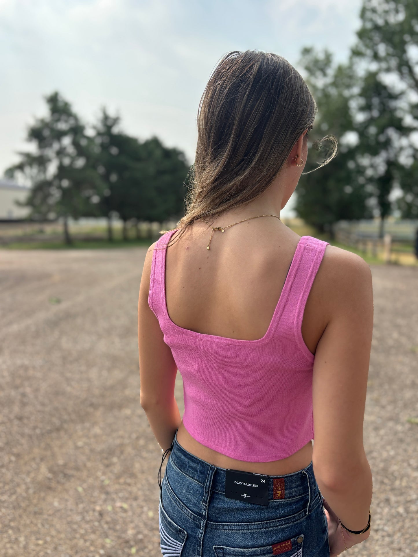 Hot Pink Crop Top