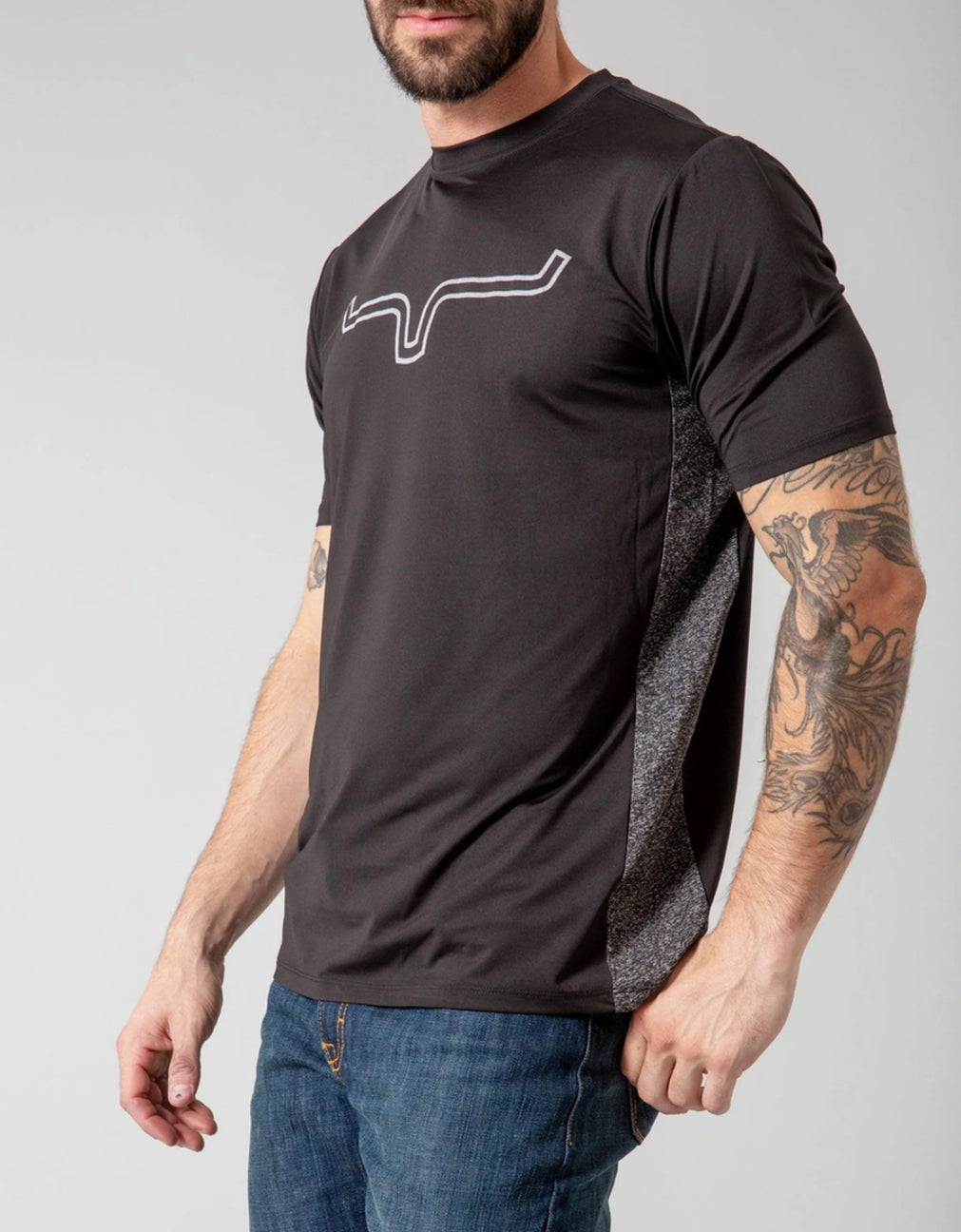 Kimes Ranch Men’s Phase 2 Tech Tee - Black