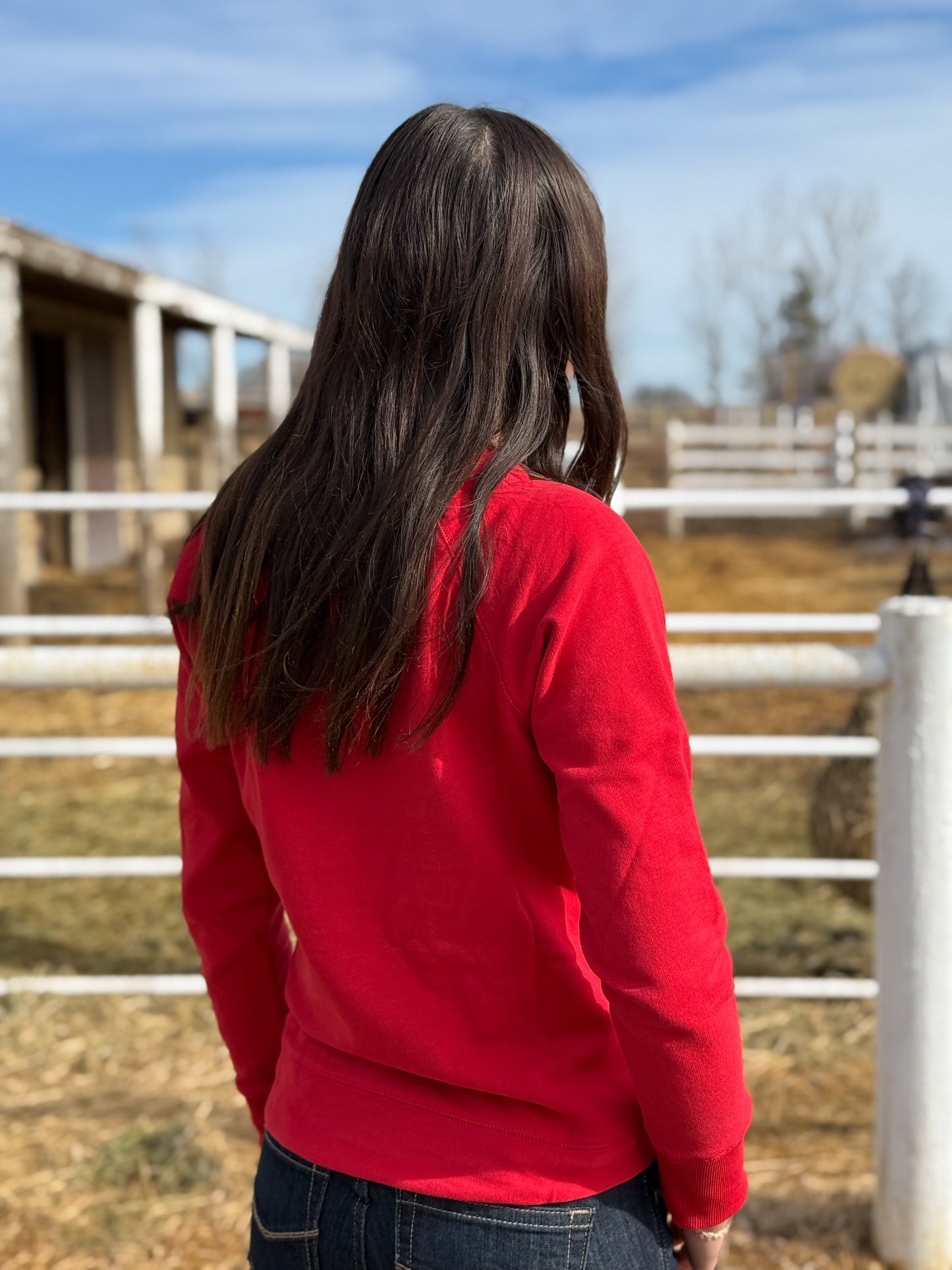Ariat - Womens Benicia Team Sweatshirt - Red