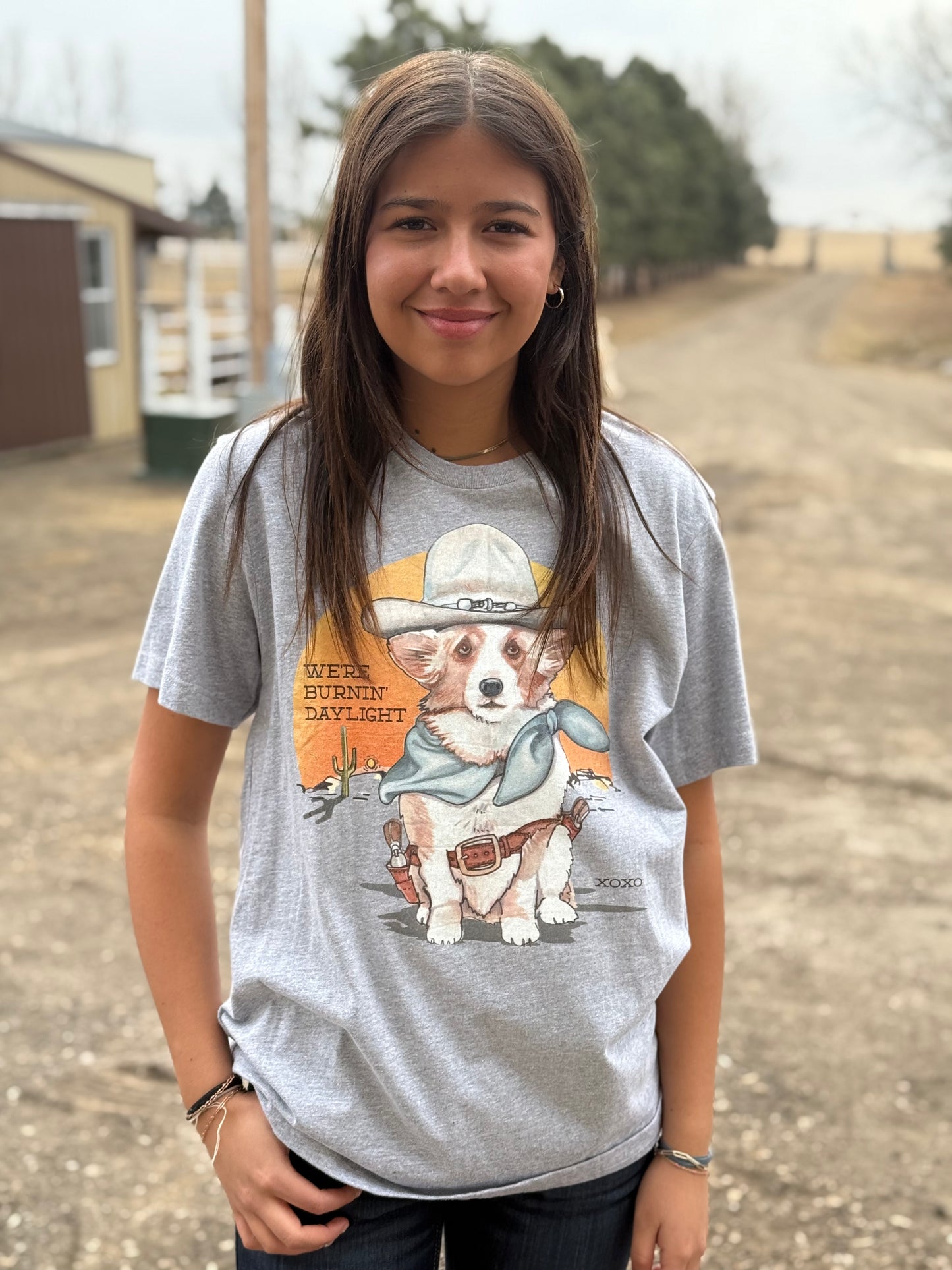 We're Burning Daylight Tee - Grey