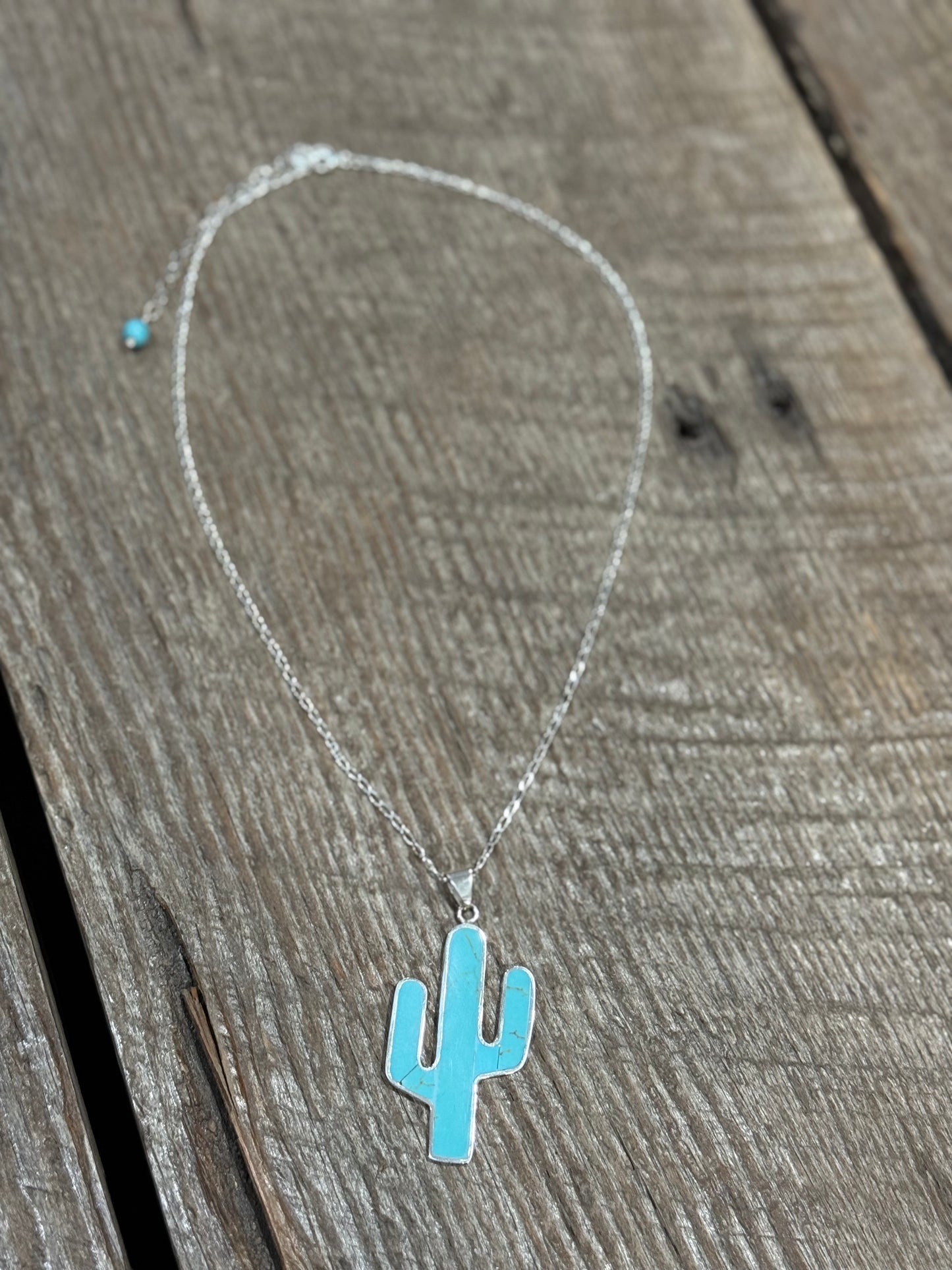 Turquoise Cactus Necklace