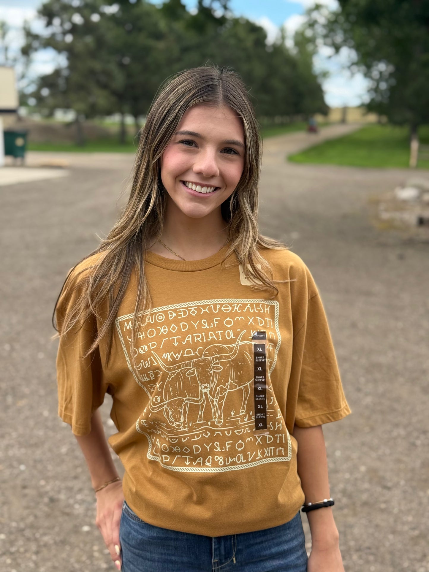 Ariat- Long Horn Brand SS Tee