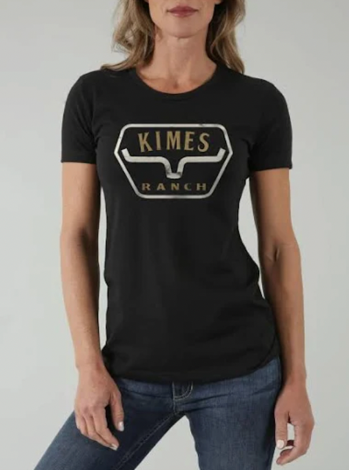 Kimes Ranch - Ladies Distance Tee Black