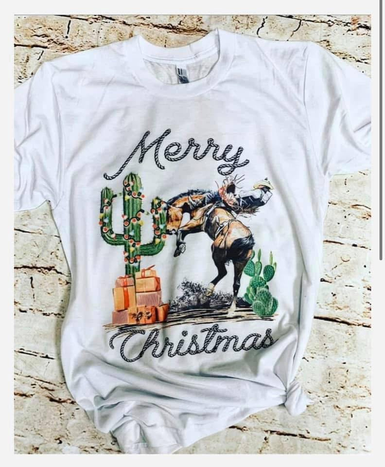The Merry Christmas From The Wild West Tee