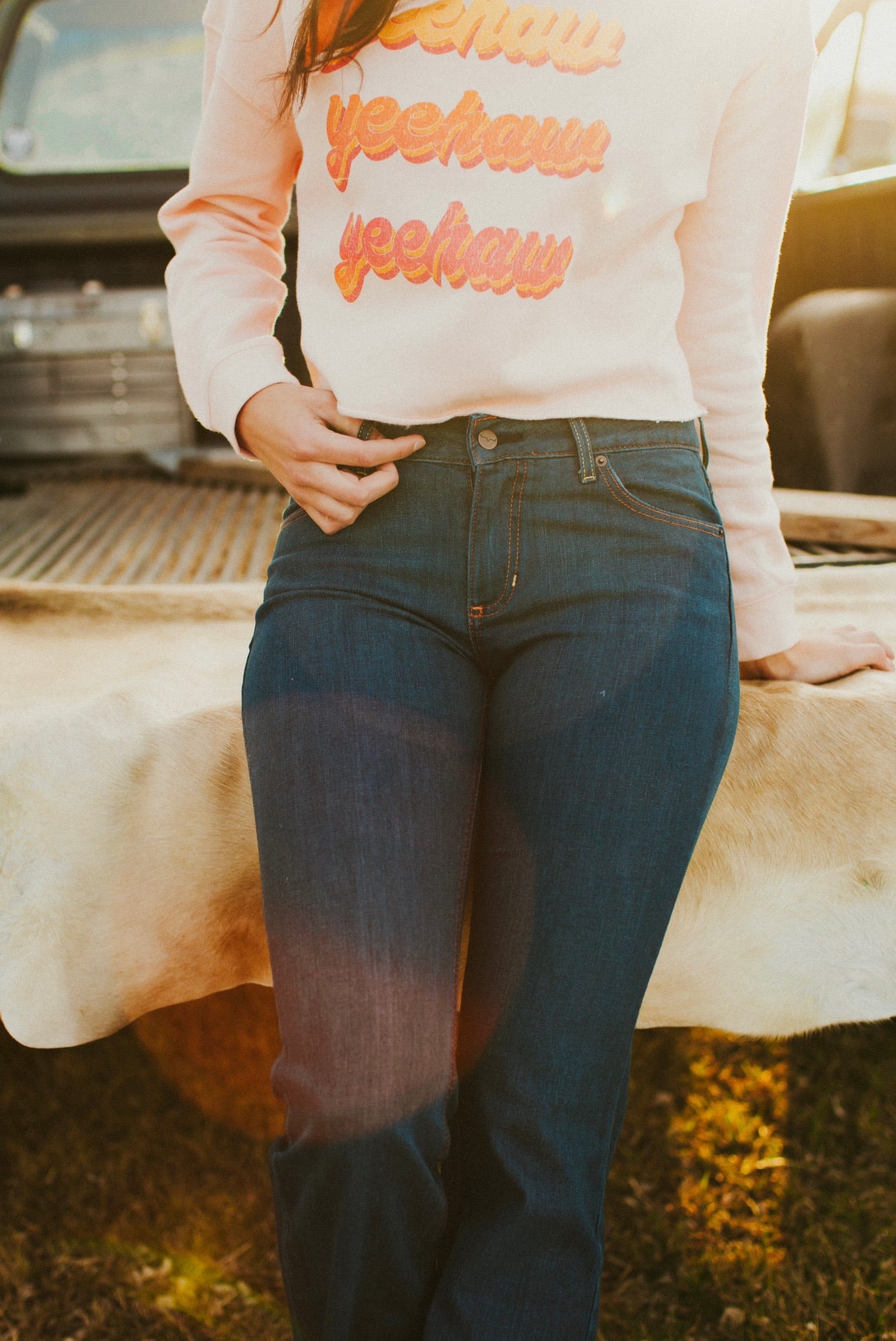 *Damaged* Kimes Ranch Lola Raw Hem