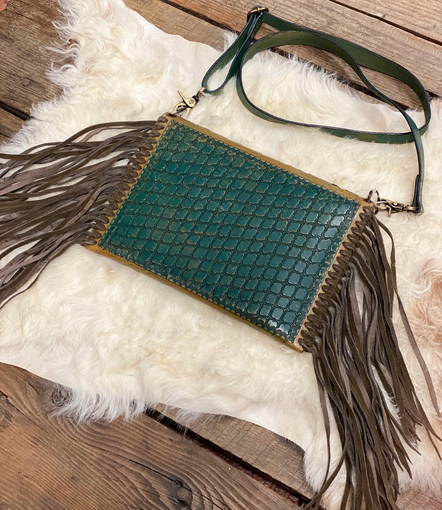 The Emilee Tooled Crossbody