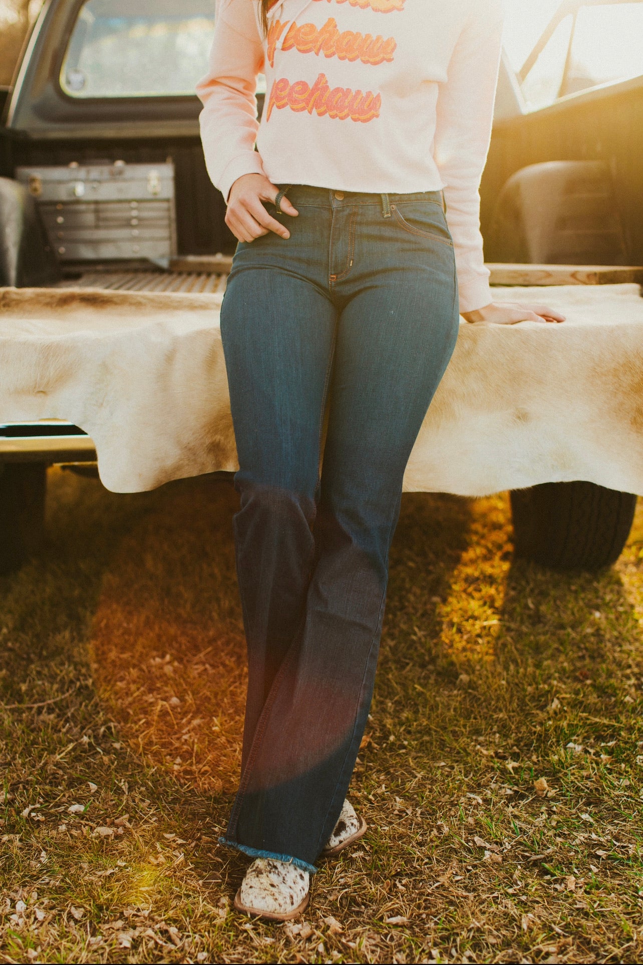 *Damaged* Kimes Ranch Lola Raw Hem