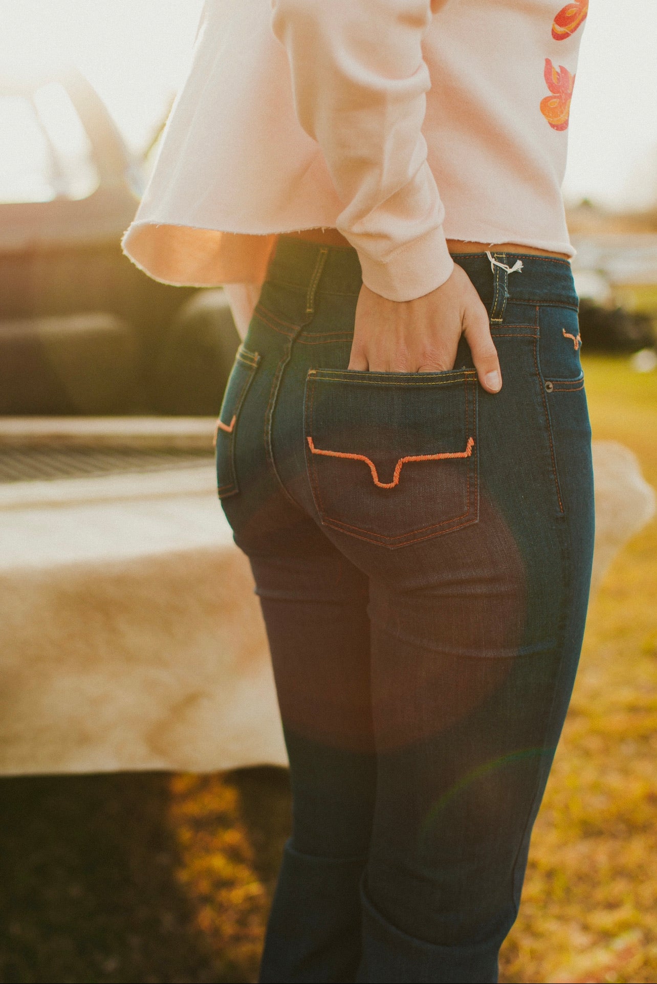 *Damaged* Kimes Ranch Lola Raw Hem