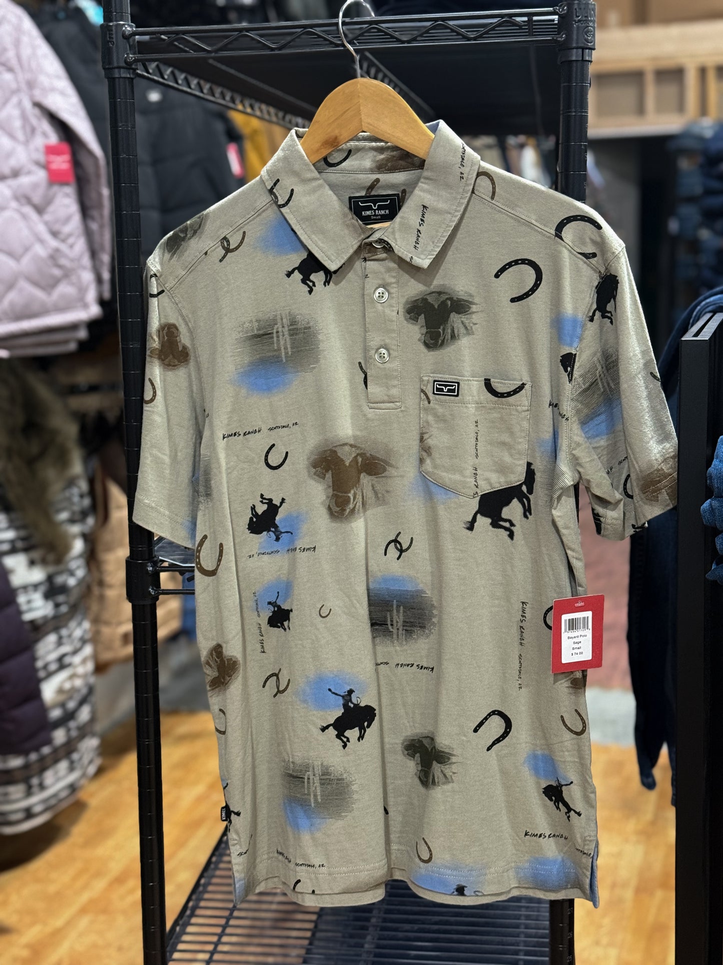 Kimes Ranch - Men’s Bayard Polo - Sage