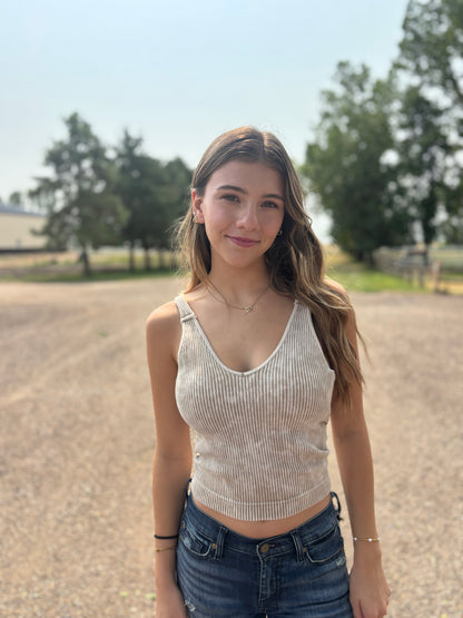 The Skye Tank - Beige