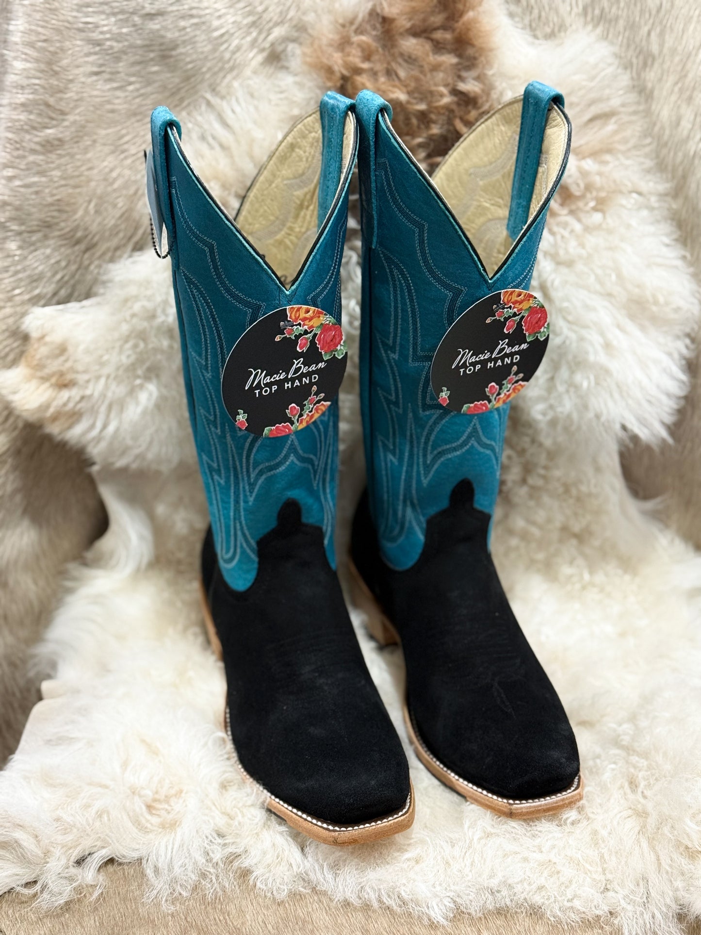 Macie Bean Black Suede Boots