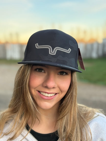 Kimes Ranch - Hard Pressed Cap - Black Camo