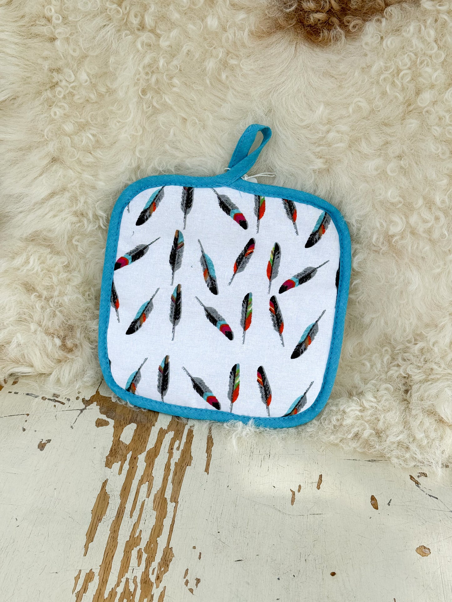 Feather Pot Holder