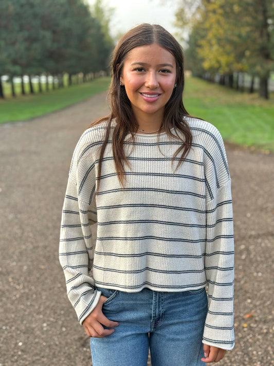 The Bluebell Striped Sweater