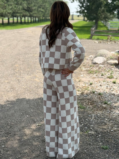 The Checkered Sweater Set