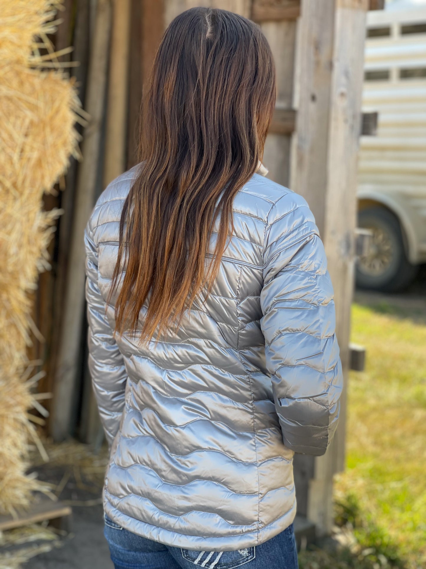 Ariat - Ideal Down Jacket - Iridescent Ultimate Grey