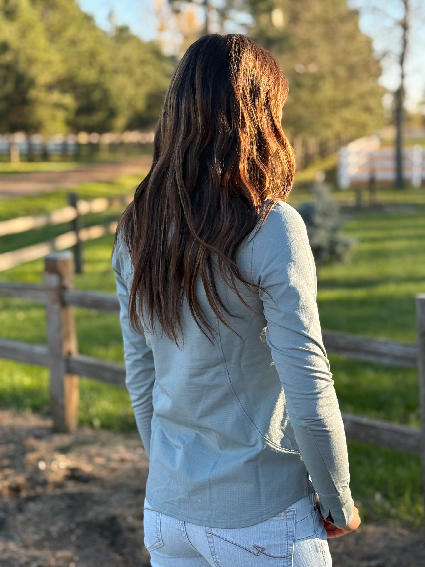 Ariat - Gridwork 1/4 Zip - Lead