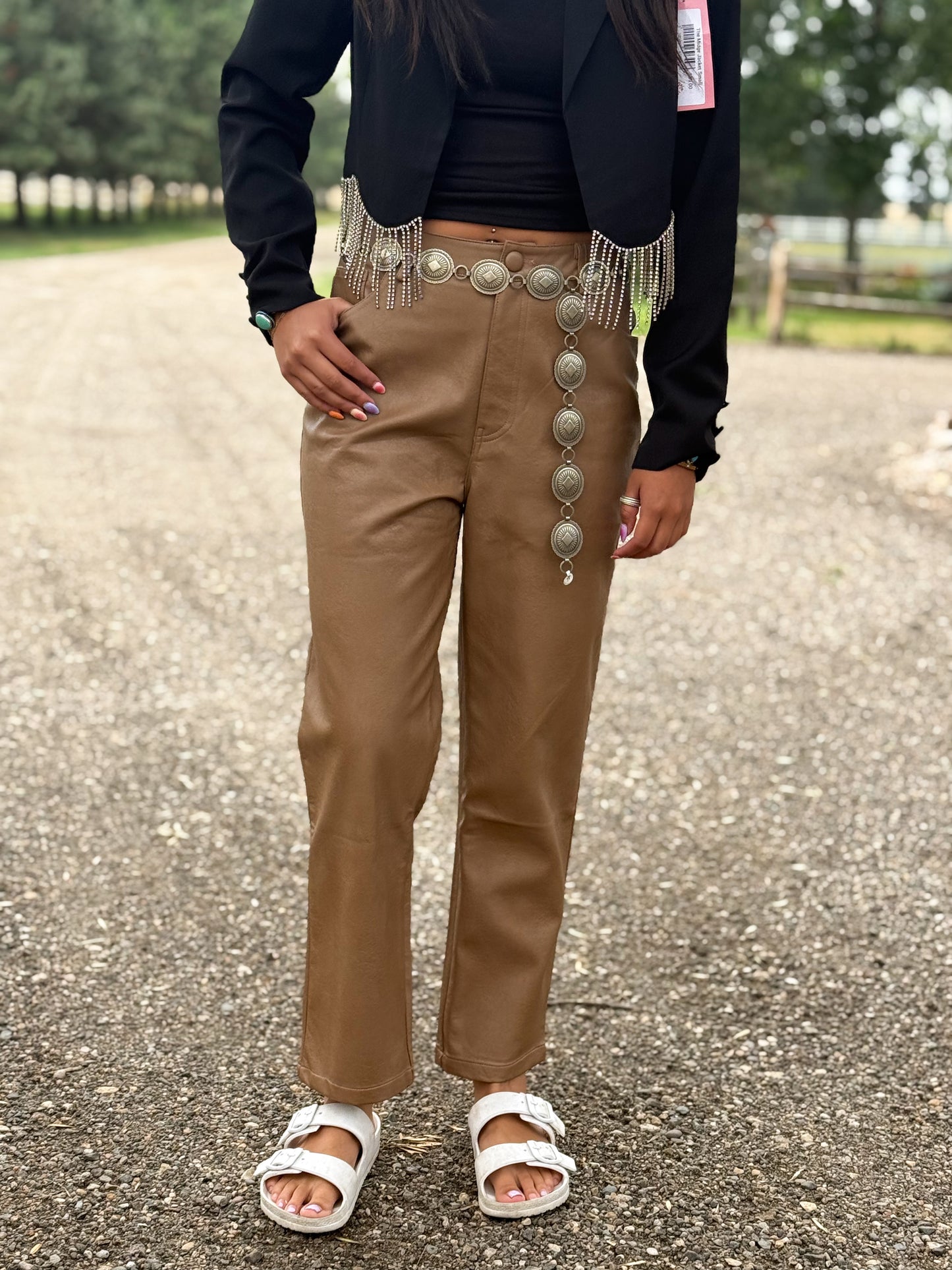 The Cocoa Leather Pants