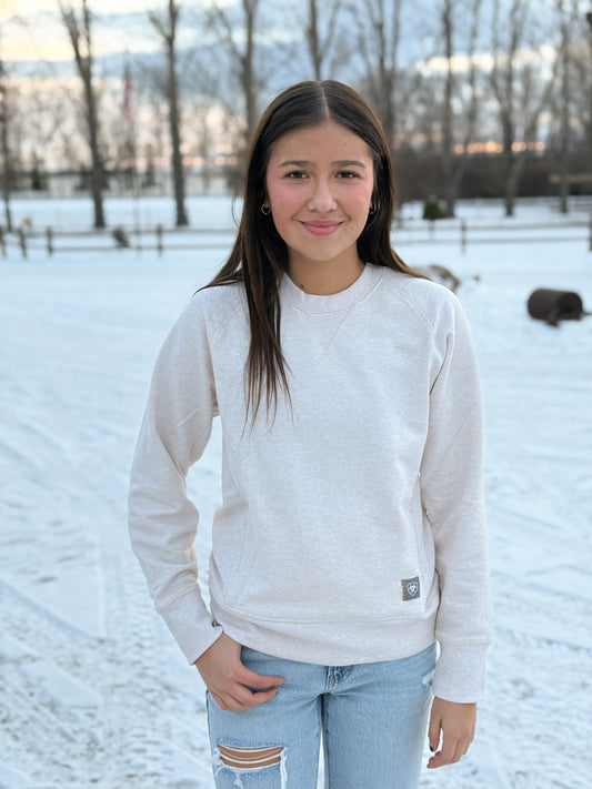 Ariat - Womens Rebar Fleece Sweatshirt Sun Kiss Heather