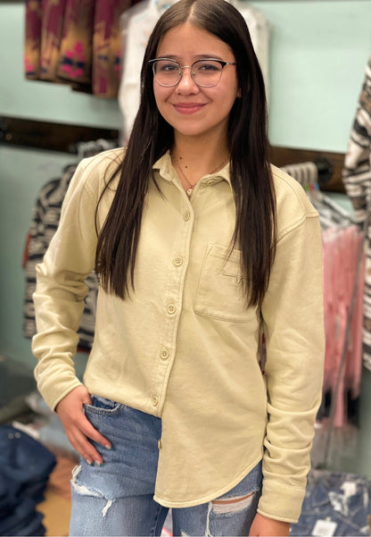 Kimes Ranch Women’s Throw Shirt - Khaki
