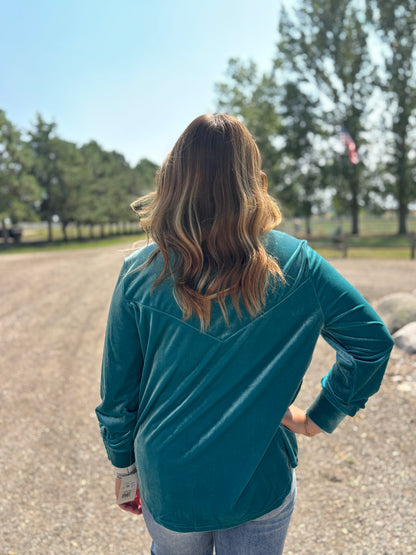Tasha Polizzi - Turquoise Barrington Blouse