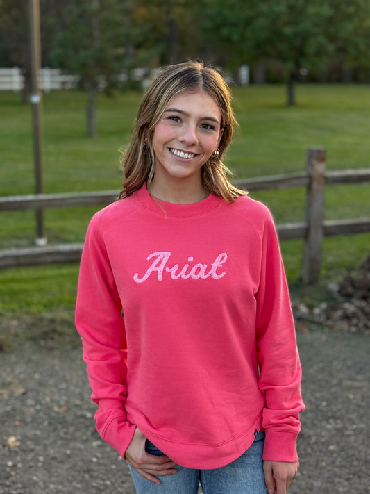 Ariat - Girl’s Benicia Sweatshirt - Coral Paradise