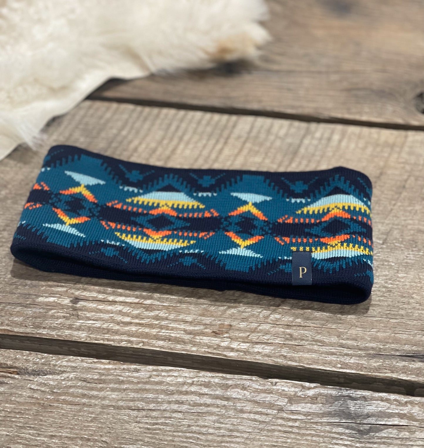 Pendleton Fleece Lined Headband (FALL 24)- Nehalem Aqua (#2)