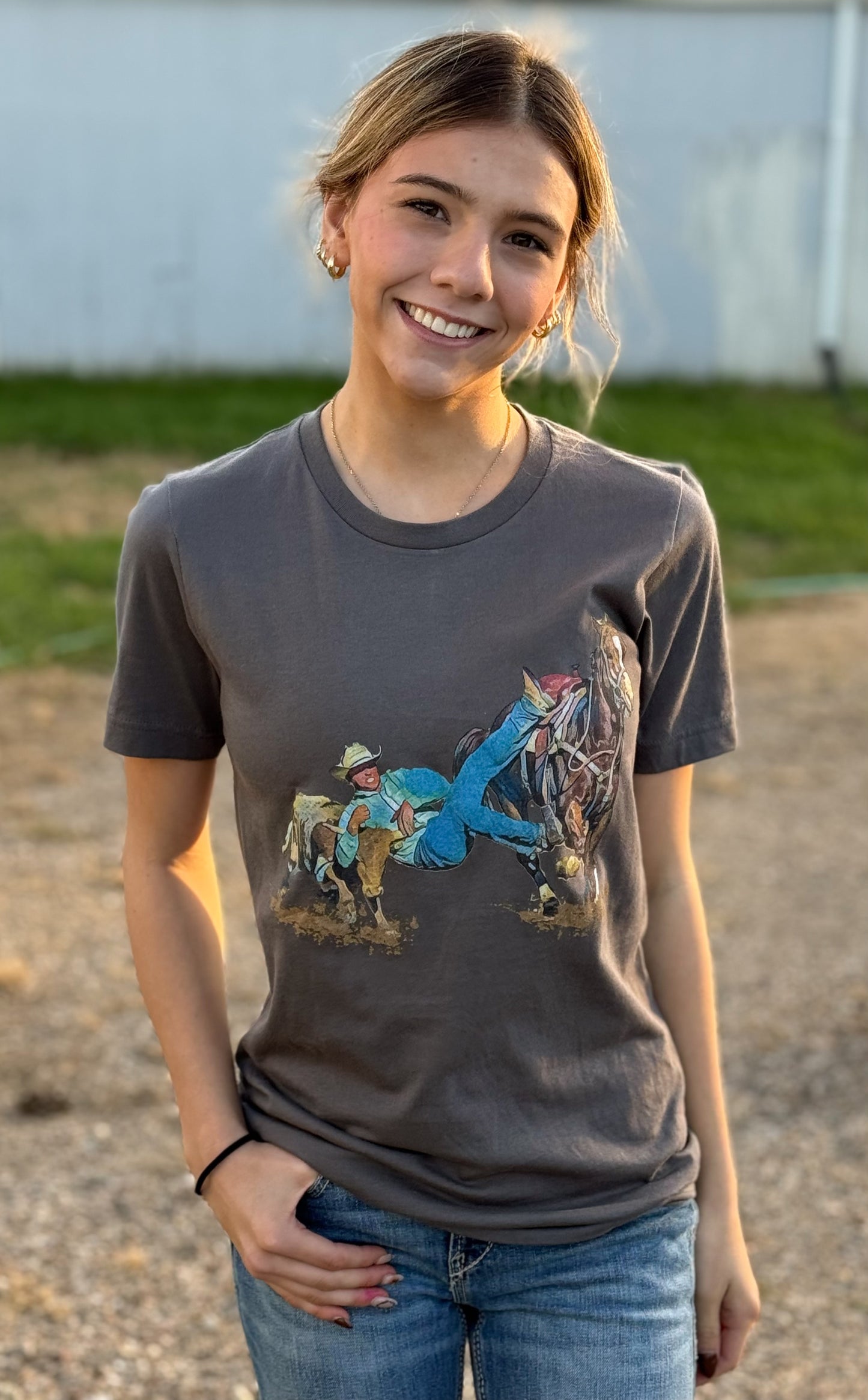 Steer Wrestler Tee