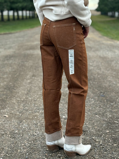 Ariat - Dunkin’ Straight Leg - Ultra High Rise - Pecan Brown