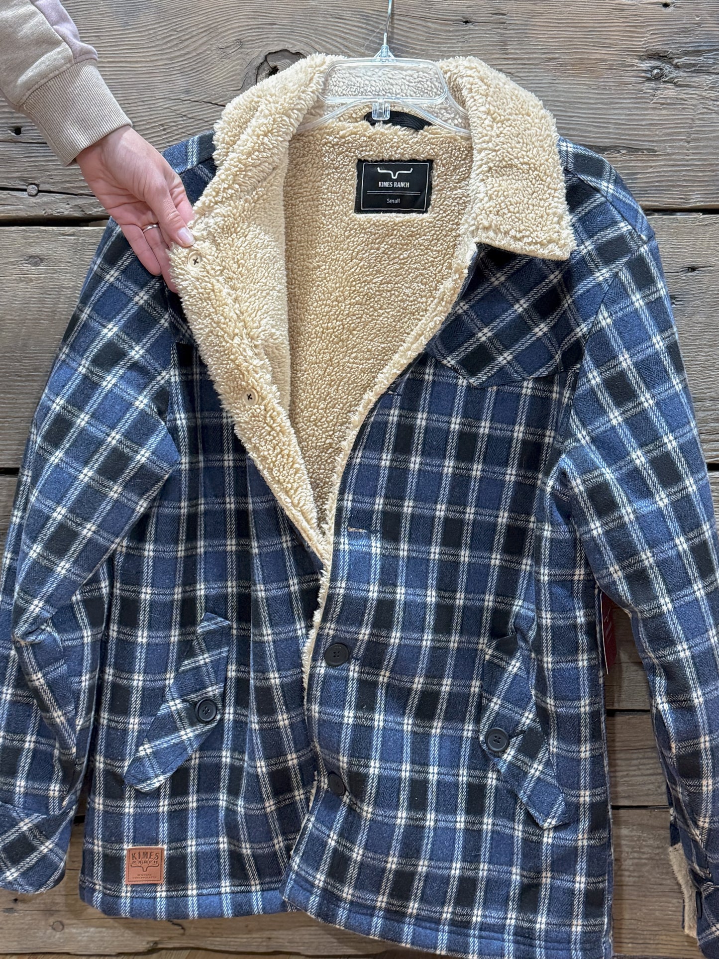 Kimes Ranch - Men’s Big Horn Jacket - Blue Plaid