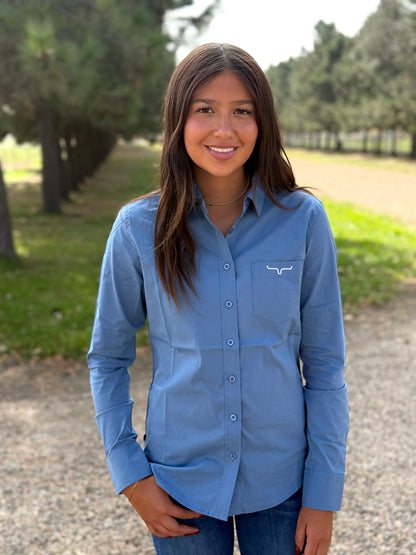Kimes Ranch - KR Team Shirt - Carbon Blue