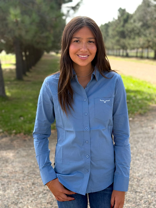 Kimes Ranch - KR Team Shirt - Carbon Blue