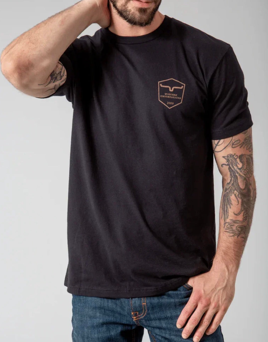 Kimes Ranch Men’s Shielded Trucker Tee - Black
