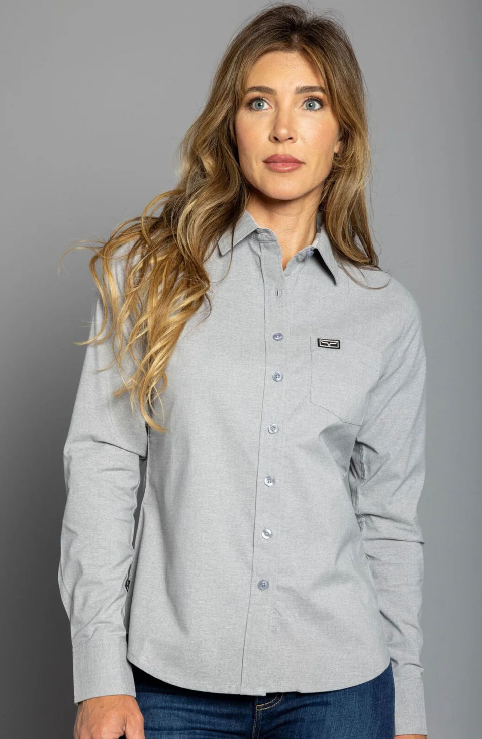 Kimes Ranch Ladies Linville Top - Grey