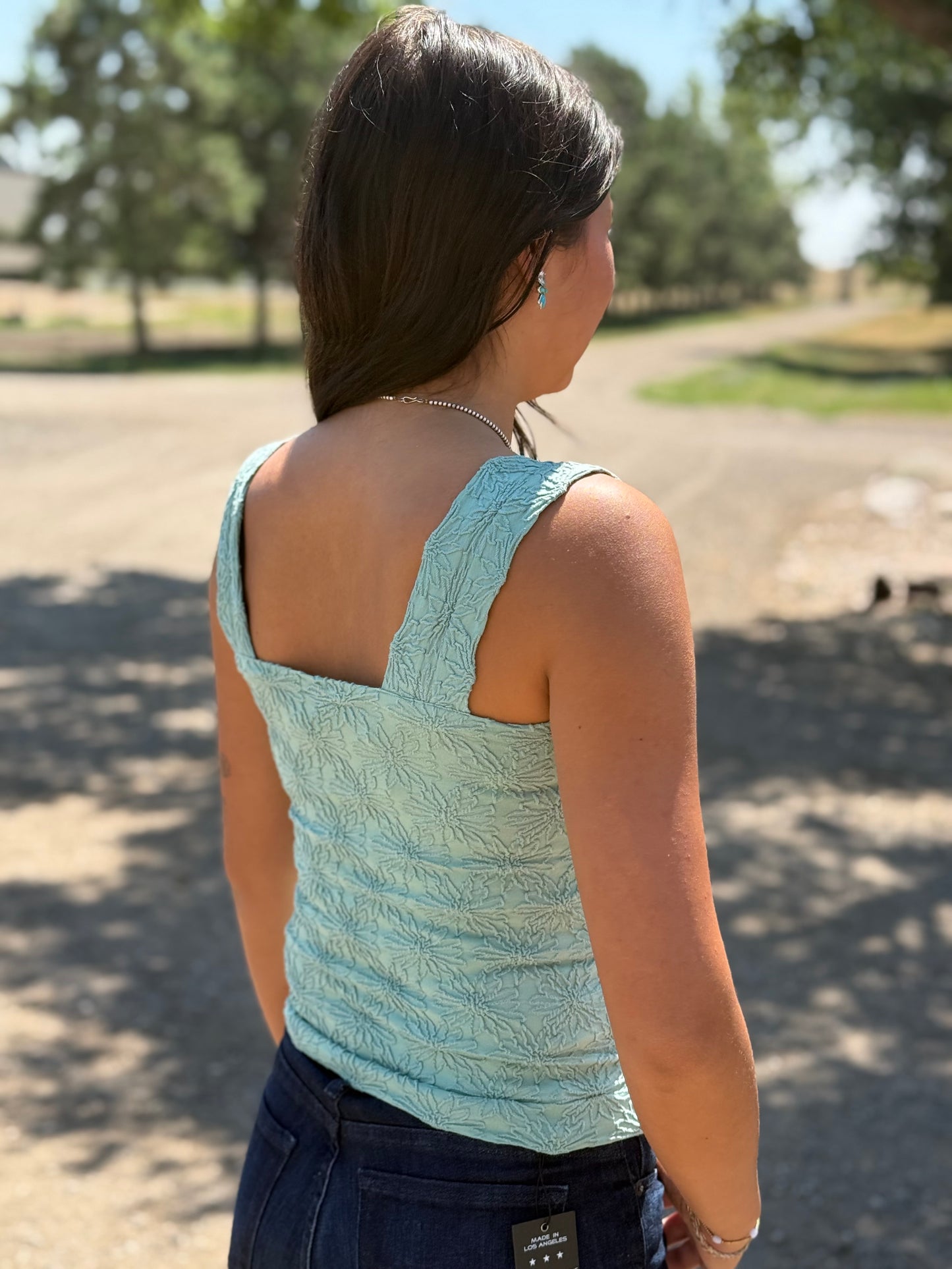 The Floral Tank - Sage