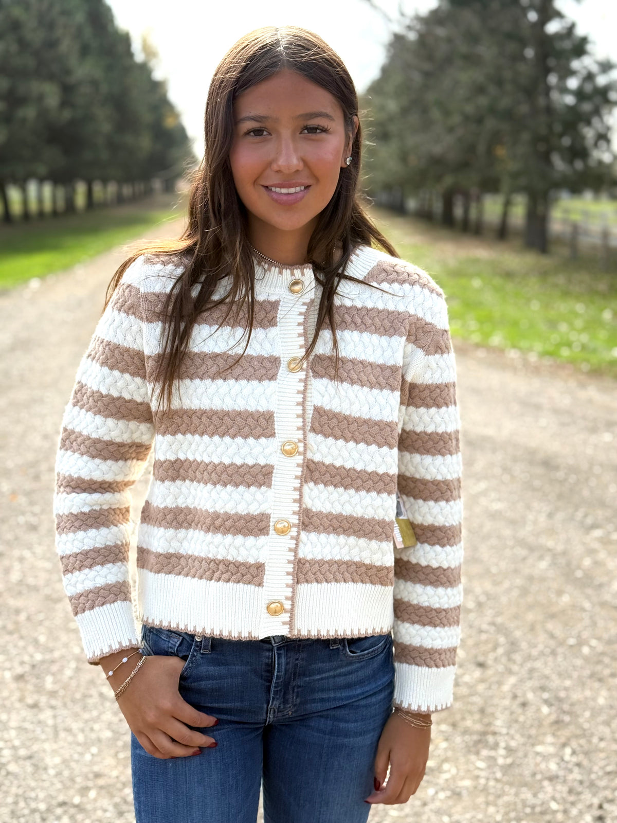 The Mia Striped Cardigan