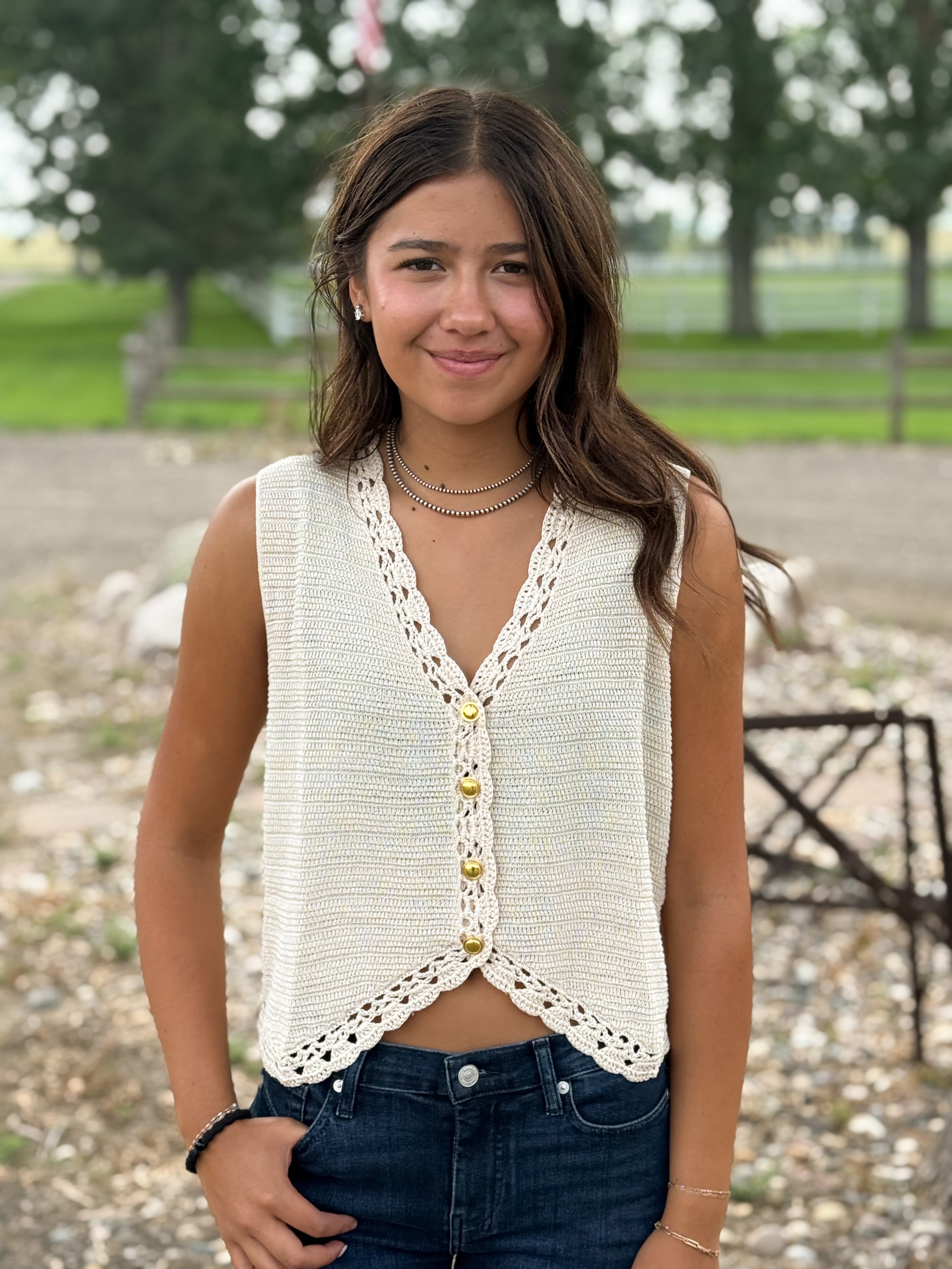 The Dottie Vest – Junkin Jo's Boutique